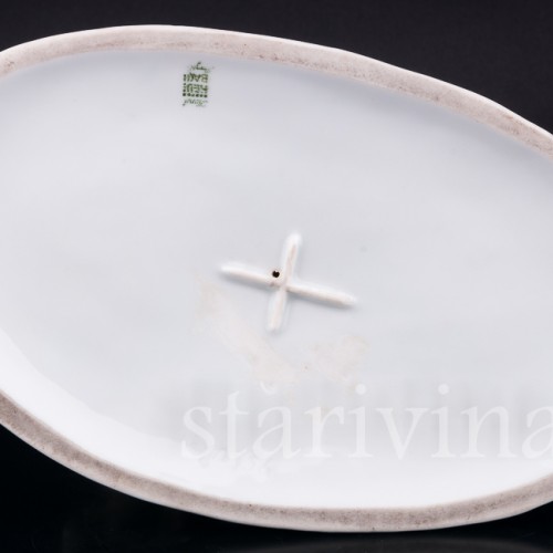 Фарфоровая статуэтка Обнаженная девушка с овечкой Heubach, Германия, нач. 20 в.