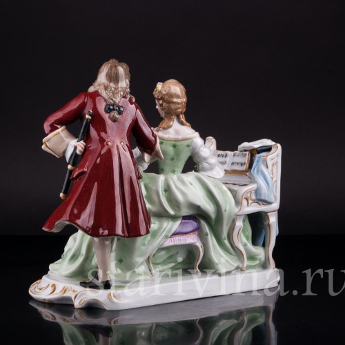 Пара у клавесина, Scheibe-Alsbach, Германия, сер. 20 в