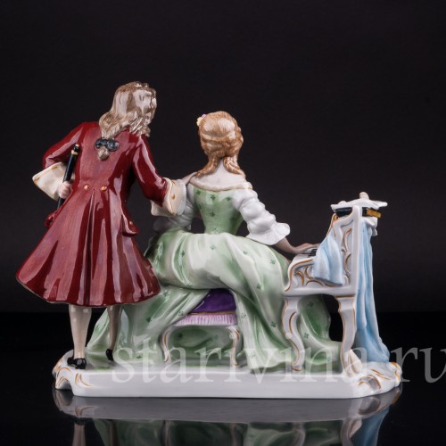 Пара у клавесина, Scheibe-Alsbach, Германия, сер. 20 в