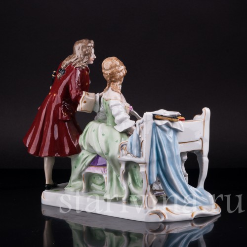 Пара у клавесина, Scheibe-Alsbach, Германия, сер. 20 в