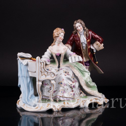 Пара у клавесина, Scheibe-Alsbach, Германия, сер. 20 в