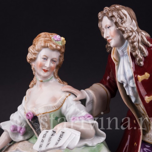 Пара у клавесина, Scheibe-Alsbach, Германия, сер. 20 в