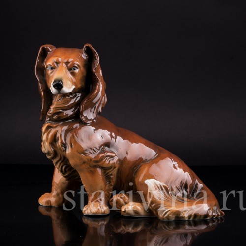 Фарфорвая статуэтка собаки Такса, Karl Ens, Германия, 1920-30 гг.