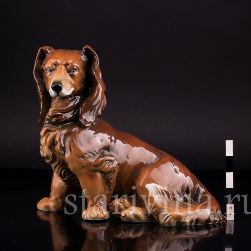 Фарфорвая статуэтка собаки Такса, Karl Ens, Германия, 1920-30 гг.