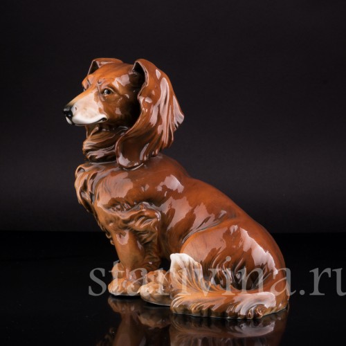 Фарфорвая статуэтка собаки Такса, Karl Ens, Германия, 1920-30 гг.