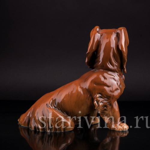 Фарфорвая статуэтка собаки Такса, Karl Ens, Германия, 1920-30 гг.