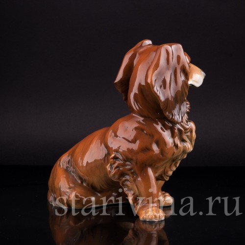 Фарфорвая статуэтка собаки Такса, Karl Ens, Германия, 1920-30 гг.
