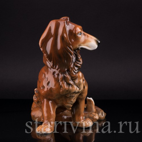 Фарфорвая статуэтка собаки Такса, Karl Ens, Германия, 1920-30 гг.