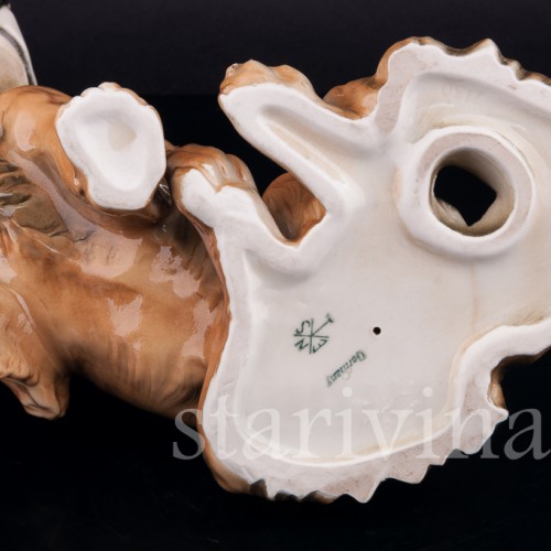 Фарфорвая статуэтка собаки Такса, Karl Ens, Германия, 1920-30 гг.