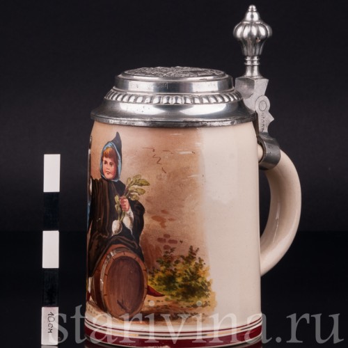 Пивная кружка "Мюнхенский мальчик", 1/2 л, Германия, нач. 20 в