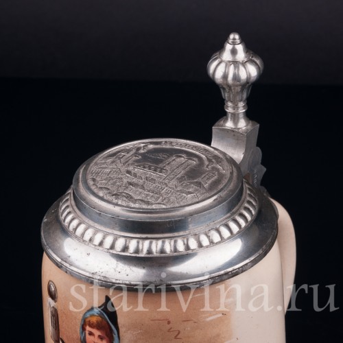 Пивная кружка "Мюнхенский мальчик", 1/2 л, Германия, нач. 20 в