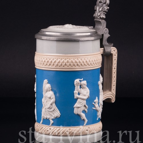 Пивная кружка Вакх, 1/2 л, Villeroy & Boch, Германия, 1930 г