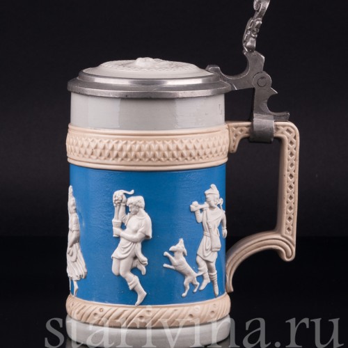 Пивная кружка Вакх, 1/2 л, Villeroy & Boch, Германия, 1930 г