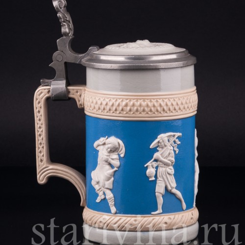 Пивная кружка Вакх, 1/2 л, Villeroy & Boch, Германия, 1930 г