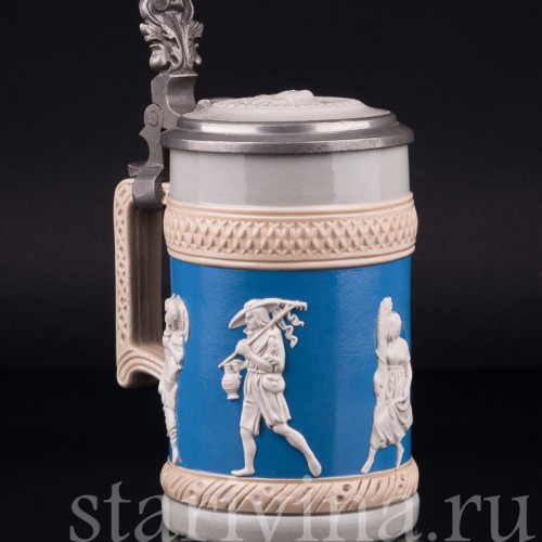 Пивная кружка Вакх, 1/2 л, Villeroy & Boch, Германия, 1930 г