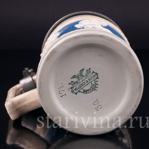 Пивная кружка Вакх, 1/2 л, Villeroy & Boch, Германия, 1930 г