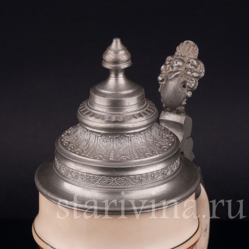 Пивная кружка "Рыбачка", 1/2 л, Германия, нач. 20 в