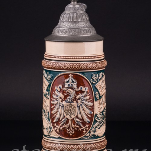 Пивная кружка "Орел", 1/2 л, Reinhold Merkelbach, Германия, нач. 20 в