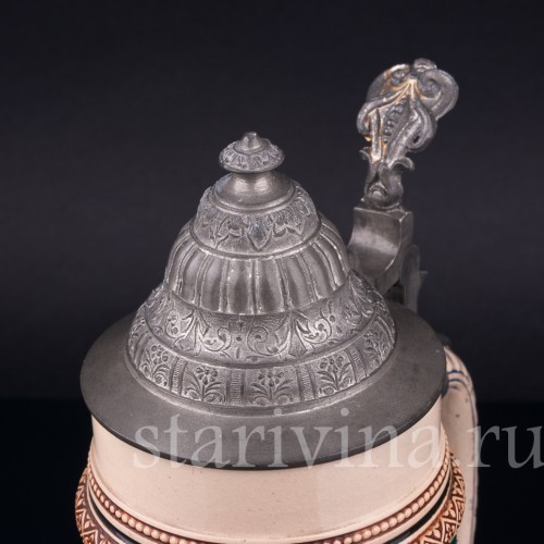 Пивная кружка "Орел", 1/2 л, Reinhold Merkelbach, Германия, нач. 20 в