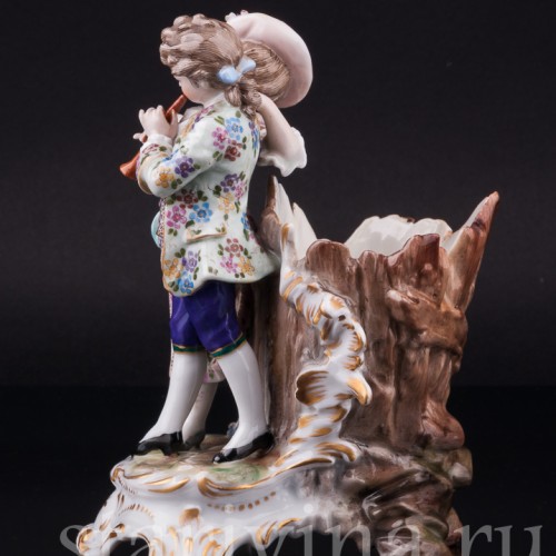 Пара с флейтой, Dressel, Kister & Co, Германия, нач. 20 в