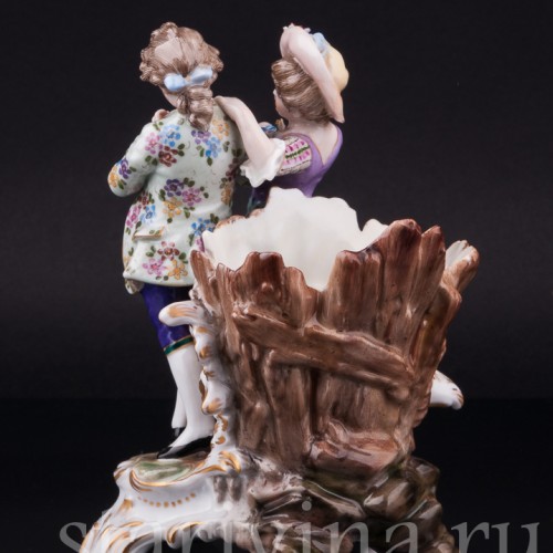 Пара с флейтой, Dressel, Kister & Co, Германия, нач. 20 в