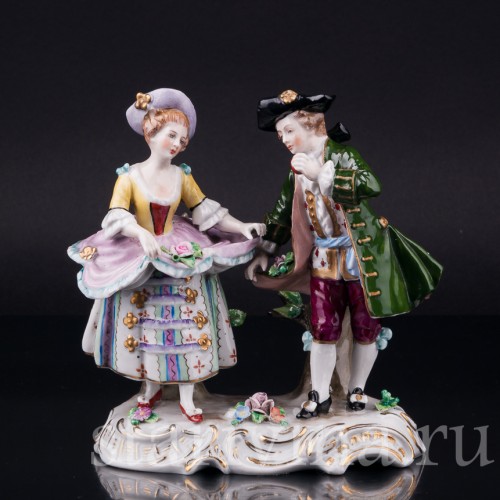 Танцующая пара, Sitzendorf, Германия, сер. 20 в