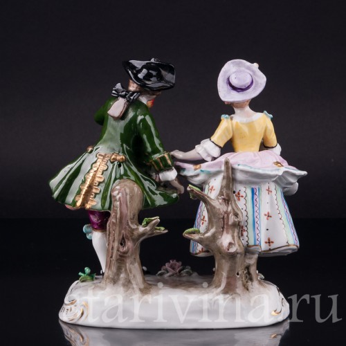 Танцующая пара, Sitzendorf, Германия, сер. 20 в