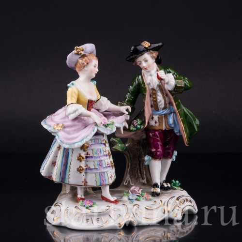 Танцующая пара, Sitzendorf, Германия, сер. 20 в