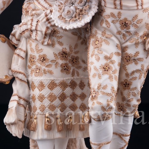 Пара с гитарой и бубном, Volkstedt, Германия, кон. 19 в