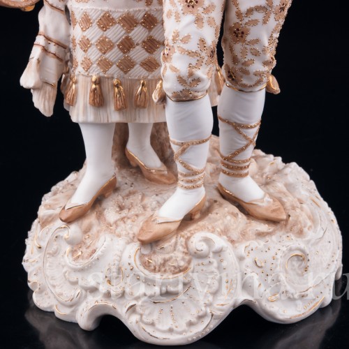 Пара с гитарой и бубном, Volkstedt, Германия, кон. 19 в