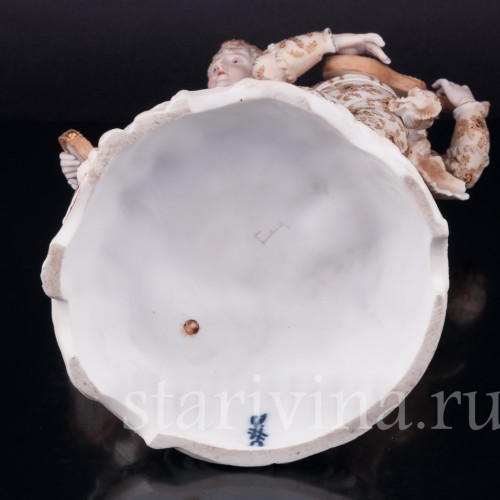 Пара с гитарой и бубном, Volkstedt, Германия, кон. 19 в