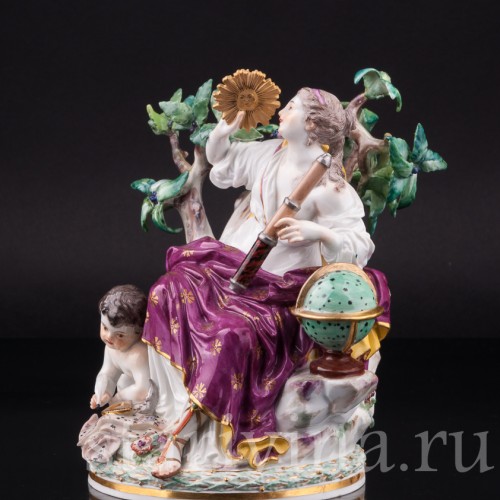 Урания с Амуром (муза астрономии), Meissen, Германия, нач. 20 в
