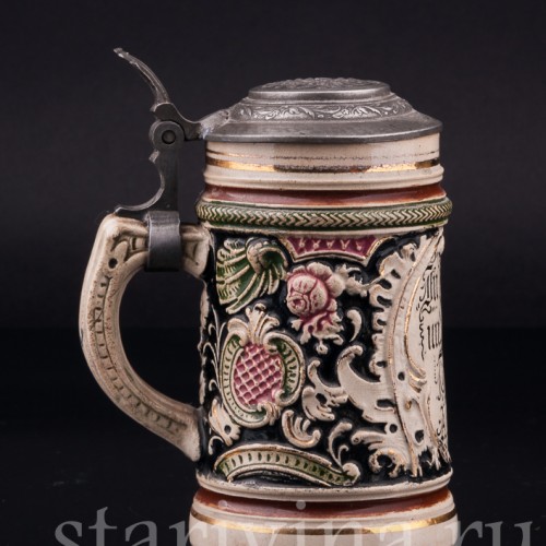 Кувшин и две кружки, JL Knoedgen, Германия, кон. 19 - нач. 20 вв