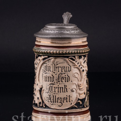 Кувшин и две кружки, JL Knoedgen, Германия, кон. 19 - нач. 20 вв