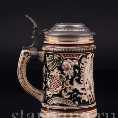 Кувшин и две кружки, JL Knoedgen, Германия, кон. 19 - нач. 20 вв