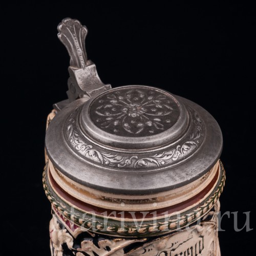 Кувшин и две кружки, JL Knoedgen, Германия, кон. 19 - нач. 20 вв