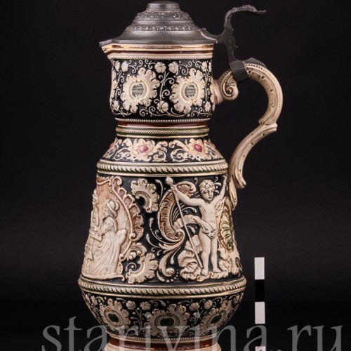 Кувшин и две кружки, JL Knoedgen, Германия, кон. 19 - нач. 20 вв