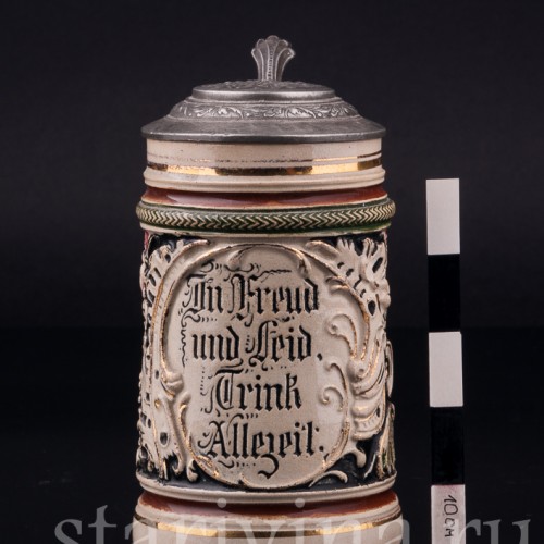 Кувшин и две кружки, JL Knoedgen, Германия, кон. 19 - нач. 20 вв