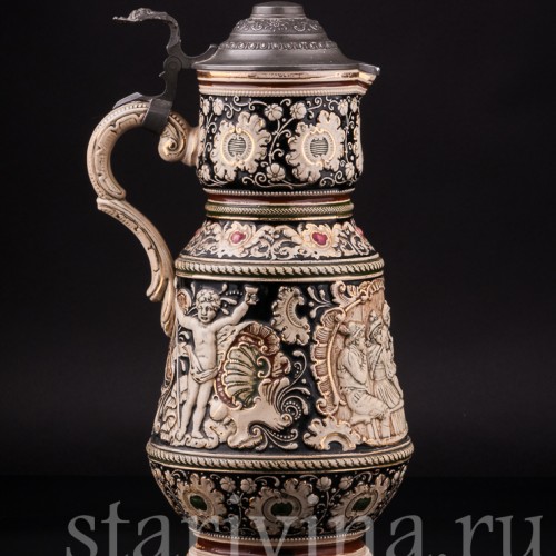 Кувшин и две кружки, JL Knoedgen, Германия, кон. 19 - нач. 20 вв