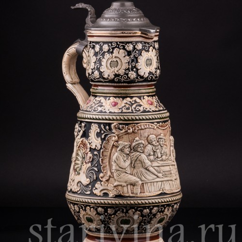 Кувшин и две кружки, JL Knoedgen, Германия, кон. 19 - нач. 20 вв