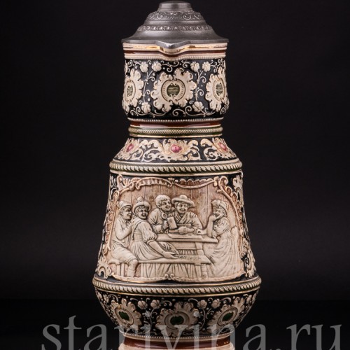 Кувшин и две кружки, JL Knoedgen, Германия, кон. 19 - нач. 20 вв