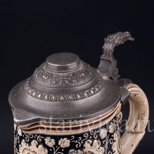 Кувшин и две кружки, JL Knoedgen, Германия, кон. 19 - нач. 20 вв