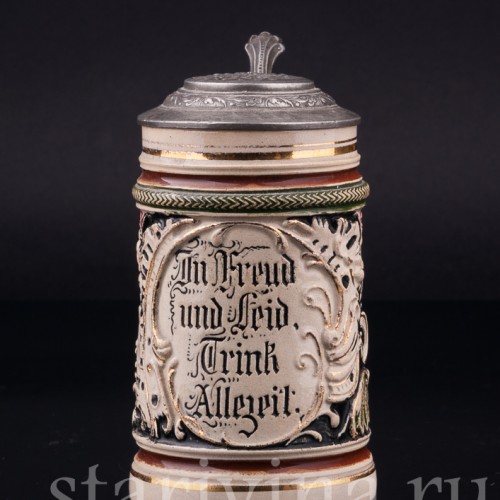 Кувшин и две кружки, JL Knoedgen, Германия, кон. 19 - нач. 20 вв