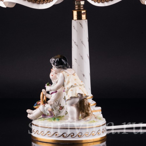 Дети, лампа, Volkstedt, Германия, нач. 20 в