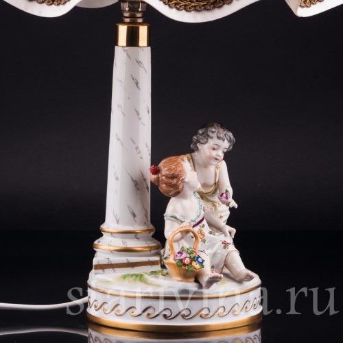 Дети, лампа, Volkstedt, Германия, нач. 20 в