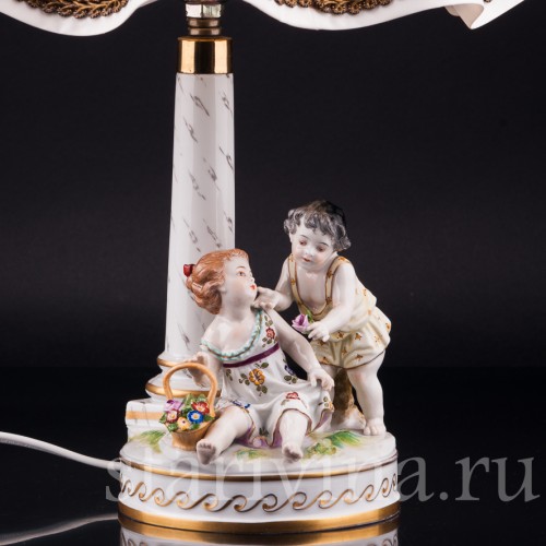 Дети, лампа, Volkstedt, Германия, нач. 20 в