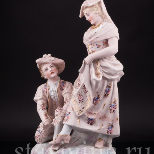Статуэтка из фарфора пары Ухаживание, Probstzella, Германия, 1886-89 гг.