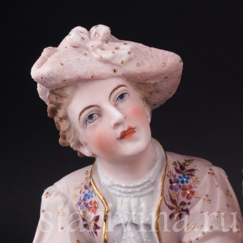 Статуэтка из фарфора пары Ухаживание, Probstzella, Германия, 1886-89 гг.