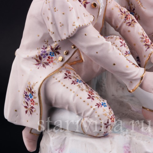 Статуэтка из фарфора пары Ухаживание, Probstzella, Германия, 1886-89 гг.