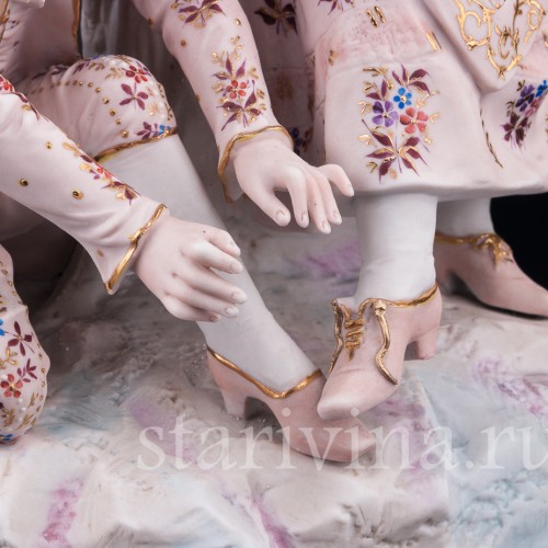 Статуэтка из фарфора пары Ухаживание, Probstzella, Германия, 1886-89 гг.